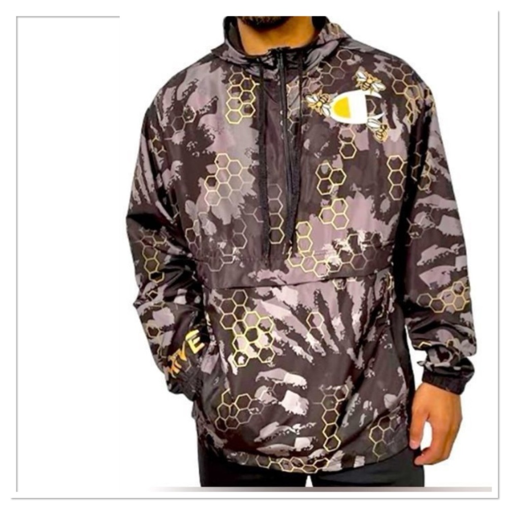 Champion Savinthebees Tie Dye Anorak Windbreaker Jacket Unisex